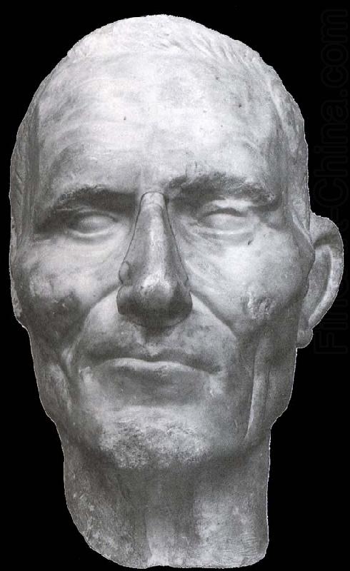 Portretkop, end borrow century v. Chr. Stone., unknow artist